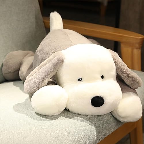 Miniatura 4 de Suave peluche de perro de peluche, lindo peluche de cachorro gris, almohada para abrazar, juguete de peluche Corgi, regalo de decoración de