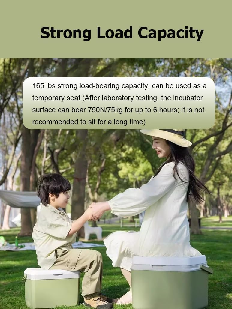 Hard Cooler for Camping, Portable Outdoor Cooler Box, 5/13/27 Quart Hard Ice Retention Insulated Lunch Box for Fishing Beach Picnics