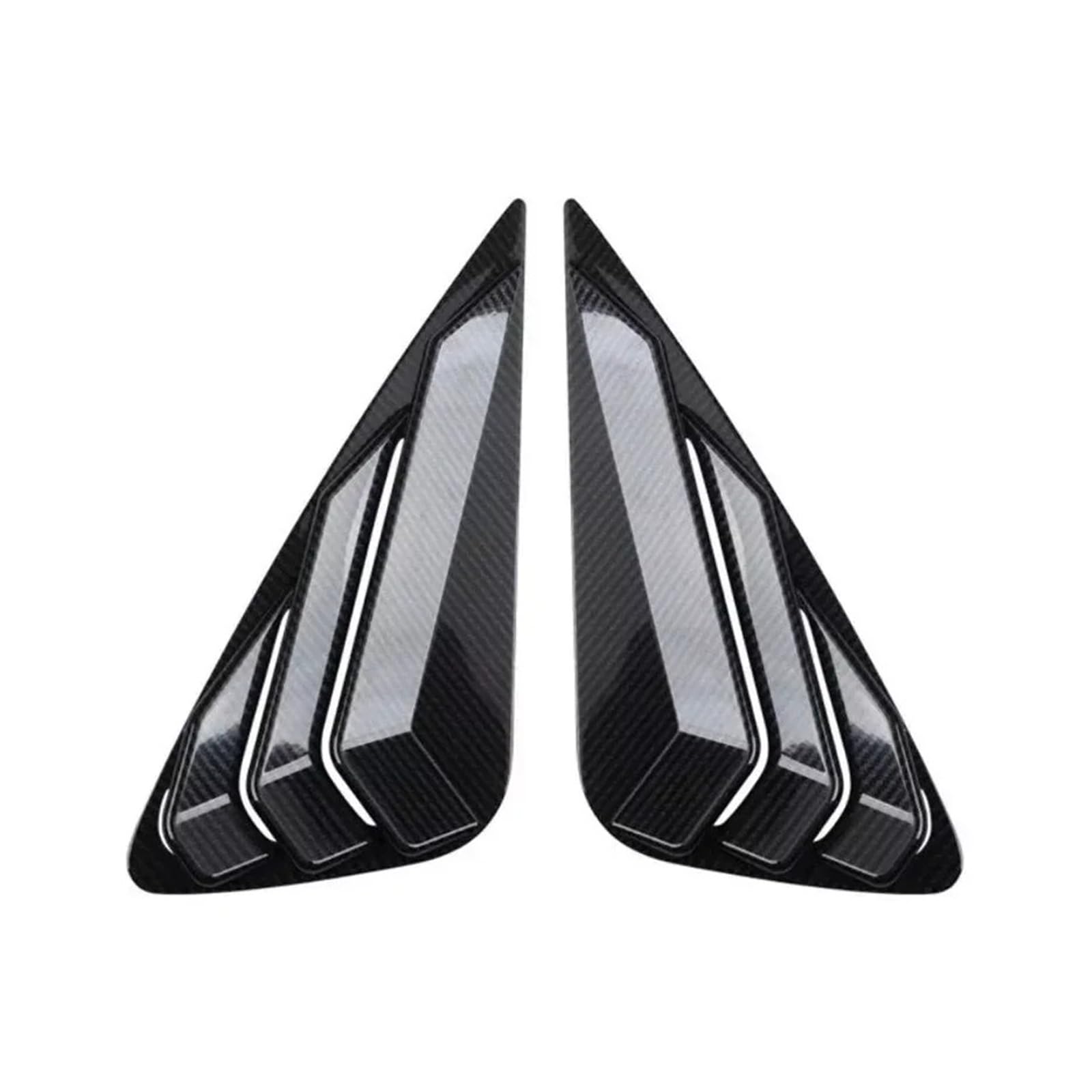 Zaluzje do okien bocznych Pasuje do Lexusa NX 2015-2021, osłona tylnej szyby, boczna żaluzja, naklejka ozdobna, wlot powietrza, ABS, karbon, auto Osłonę bocznej żaluzji samochodu(Carbon)