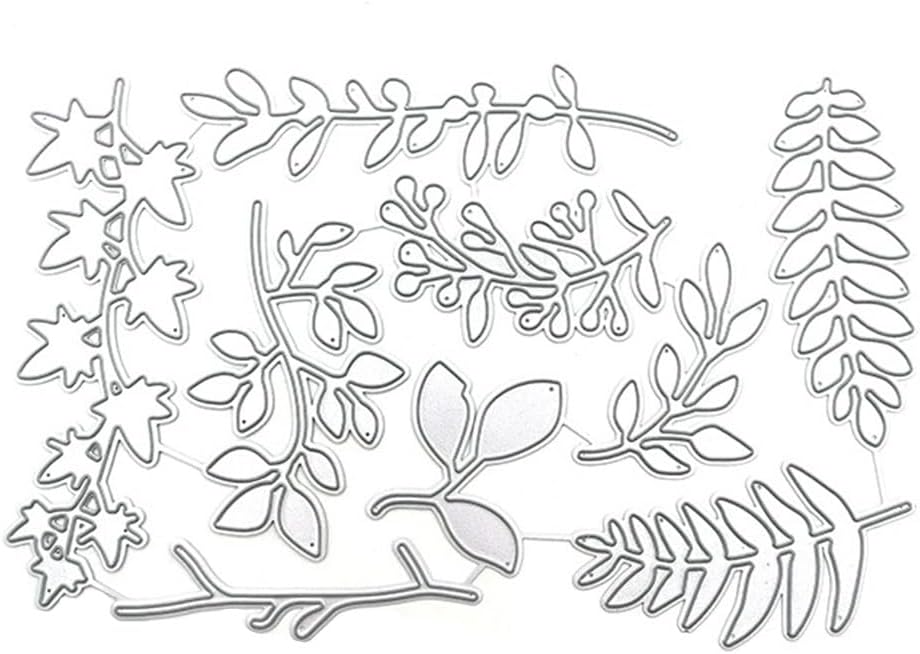 ARTIBETTER Leaf Shape Die Cut Tool 1 Set Carbon Steel Craft Stencil for Card Making Scrapbooking Embossing Designs