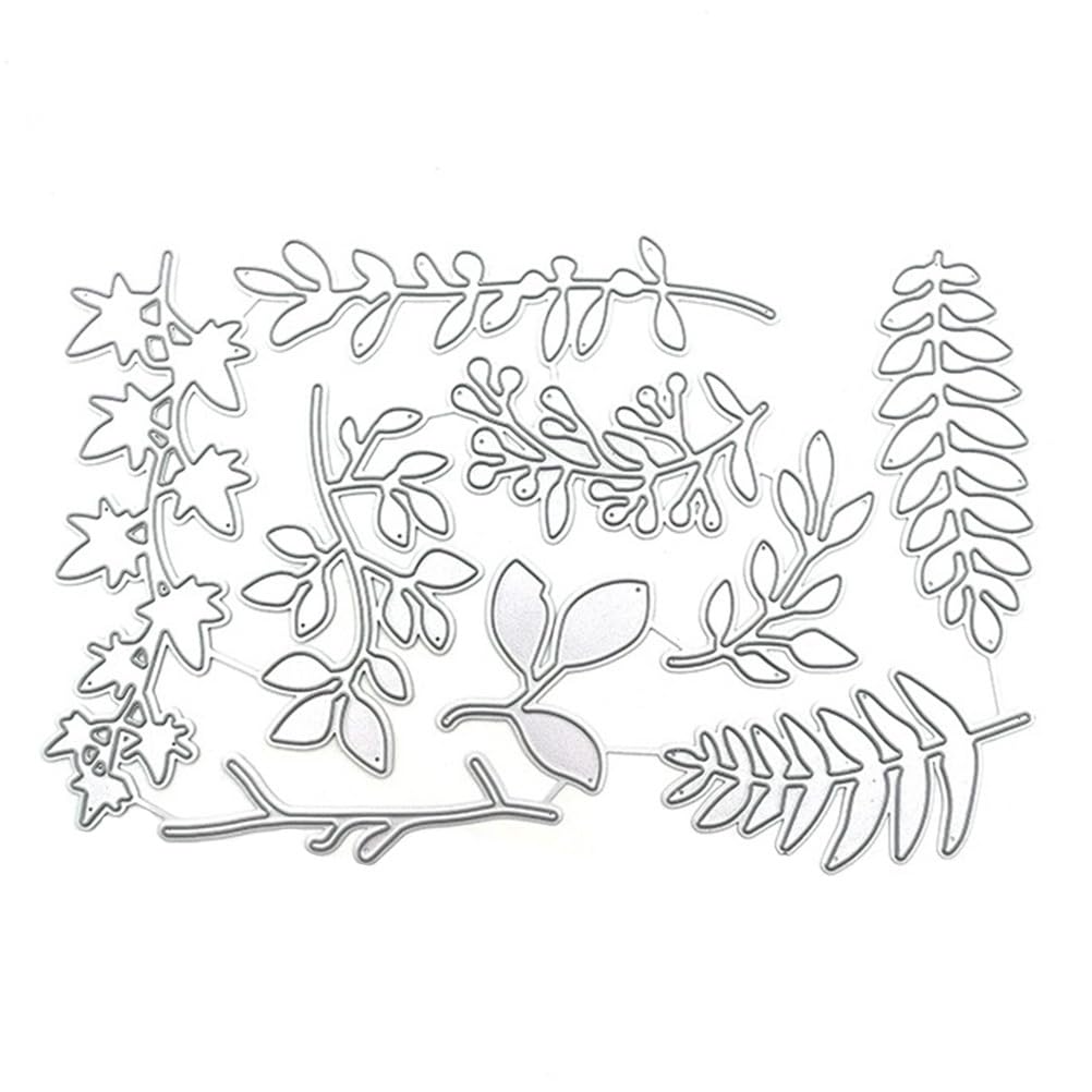 ARTIBETTER Leaf Shape Die Cut Tool 1 Set Carbon Steel Craft Stencil for Card Making Scrapbooking Embossing Designs