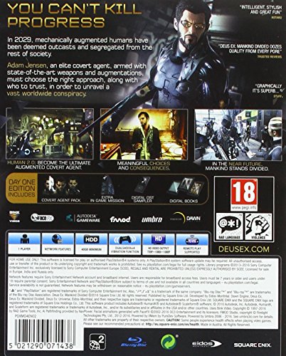 Deus Ex: Mankind Divided Day One Edition (Ps4) #TOP1