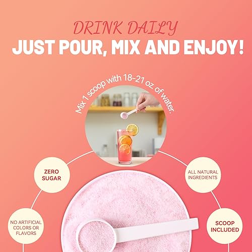 Miniatura 6 de Electrolitos en polvo sin azúcar, mejorado con vitaminas B y minerales - Suplemento de bebida de hidratación apto para dieta cetogénica, 60 porciones