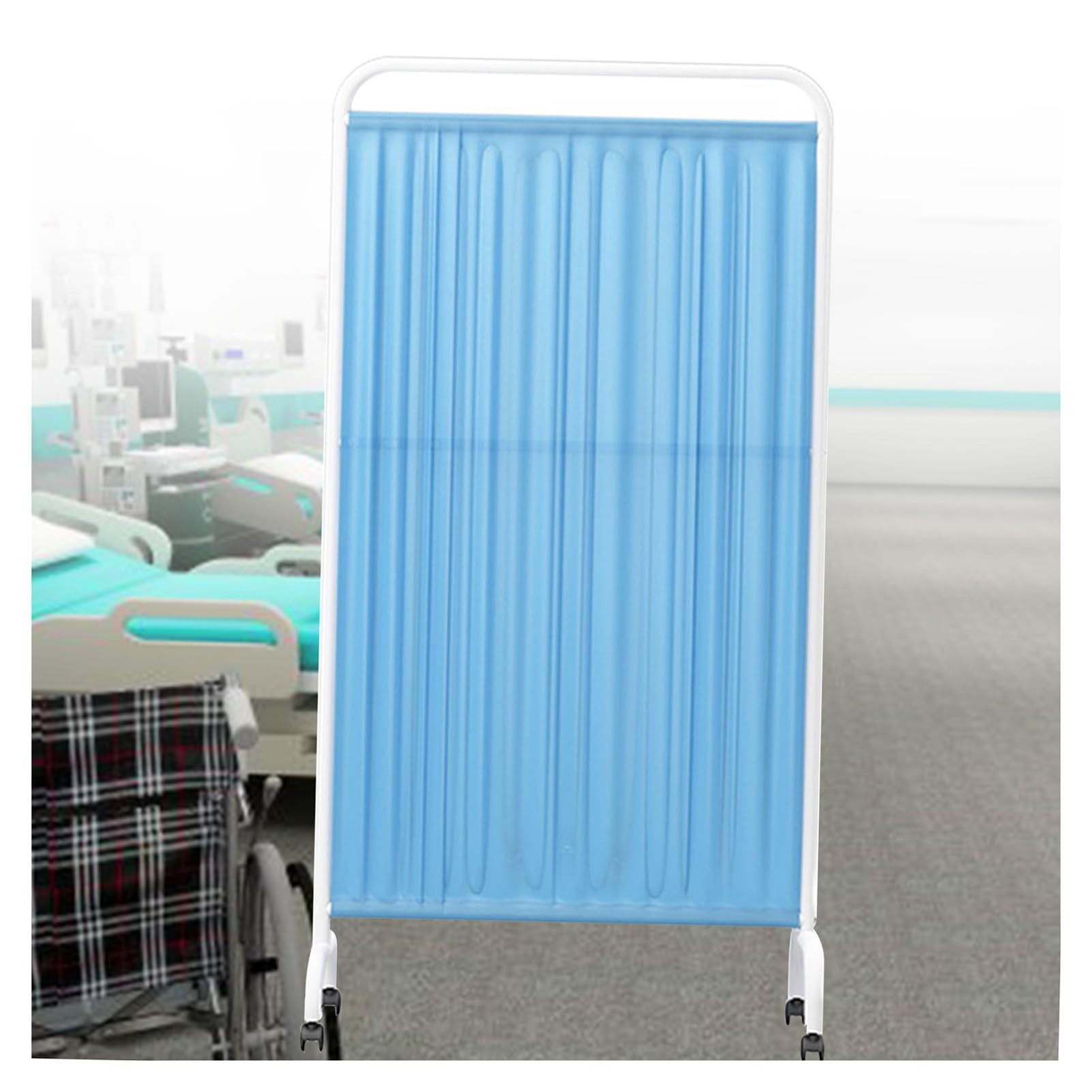 Paravent médical séparateur de pièce pliable 1,8 m pour salle d'examen