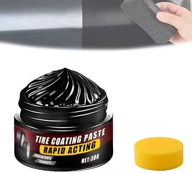 Premium Tire Coating & Trim Restorer, Cerakote Trim Restorer, Long-Lasting Ceramic Coating & UV Protection, Bring Back The Original Deep Black Shine To Rubber And Plastic  1pc