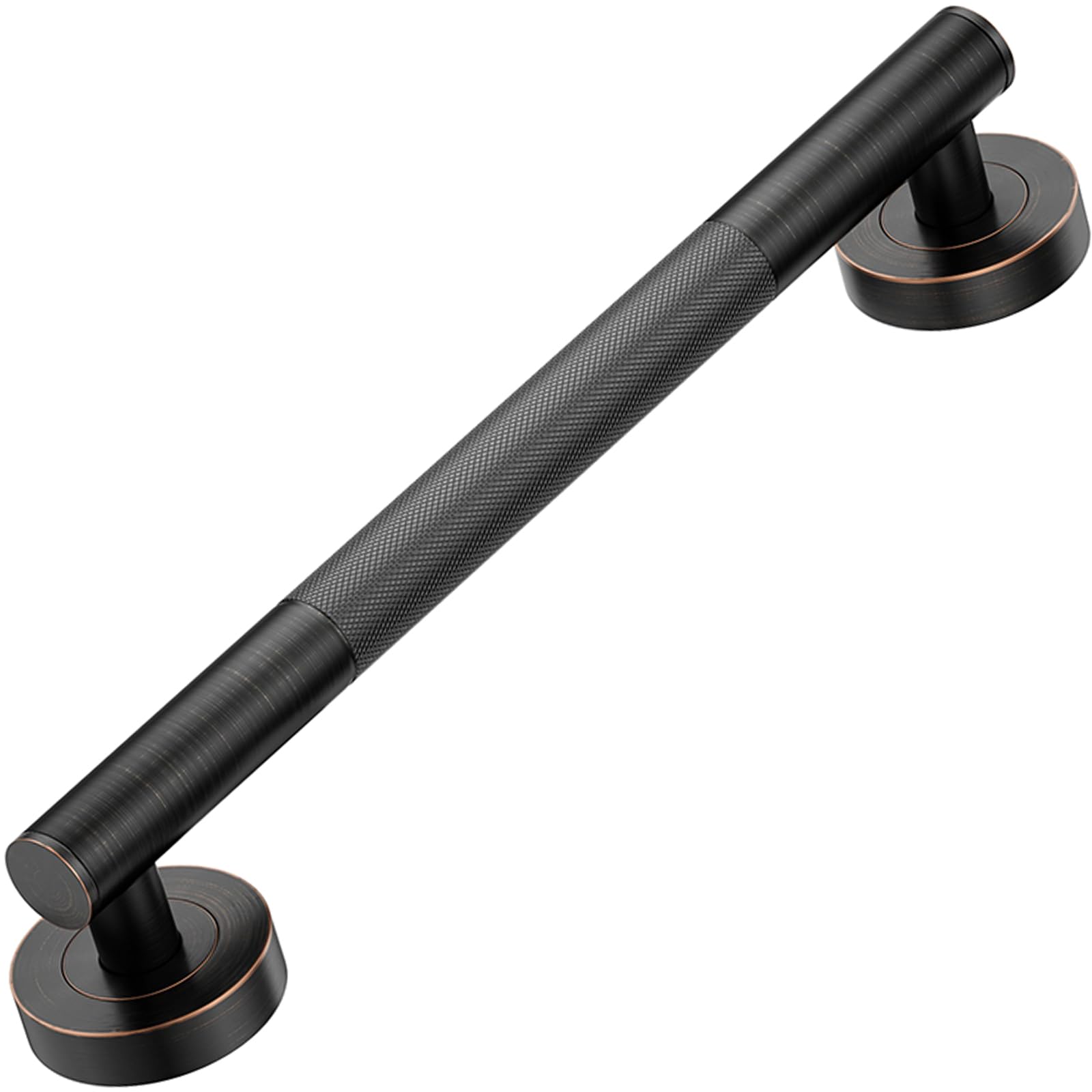 Lava Odoro Oil Rubbed Bronze Grab Bars, 18" Anti-Slip Knurling Shower Bars