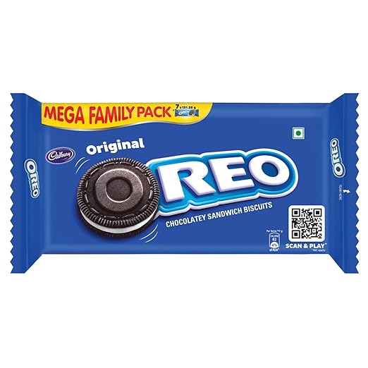 Cadbury Oreo Vanilla Flavour Cr�me Sandwich Biscuit, 918.75 g Mega Family Pack