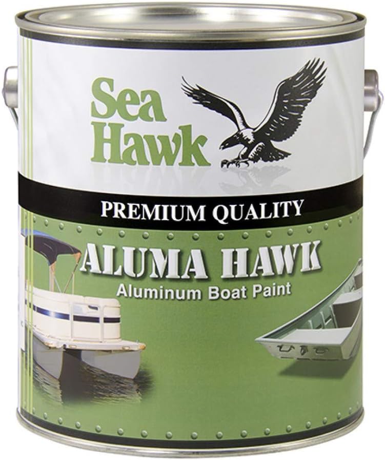 Aluma Hawk Aluminum Boat Paint by Sea Hawk Paints (Blue, Quart)