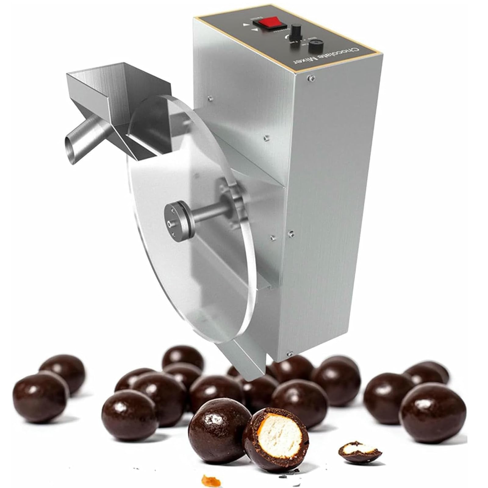 Templadora De Chocolate con Ruedas,Mezcladora Eléctrica para Moldear Y Fundir Coberturas Chocolate,Máquina Eléctrica para Depositar Chocolate,Calentador Alimentos Acero Inoxidable