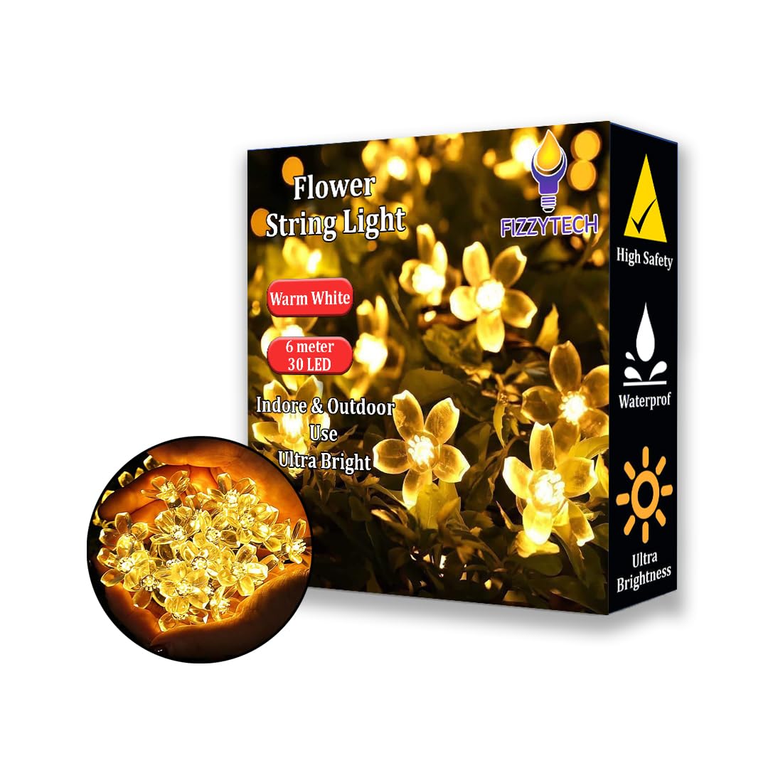 Blossom Fairy Lights - Warm White Flower String Lights -12 Blossom Fairy Lights - Warm White Flower String Lights -12