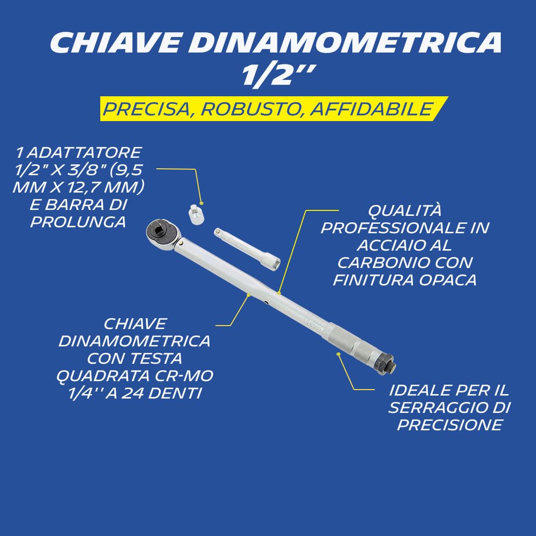 MICHELIN Chiave dinamometrica, blu, L con valigetta