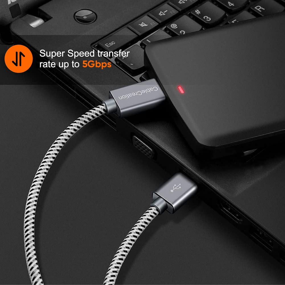 CableCreation Short USB3.0 Hard Drive Cable 1FT, USB 3.0 A to Micro B Cable image 4