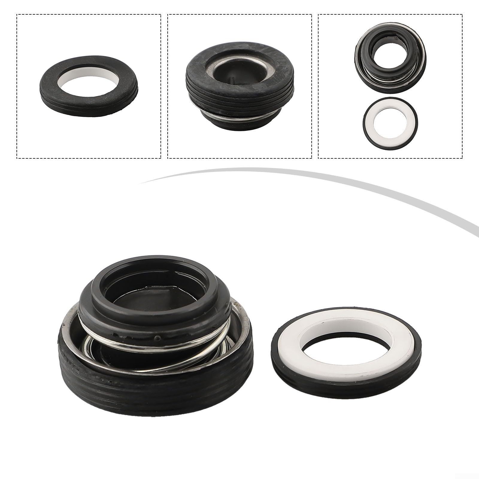 2Pcs Mechanical Seal Fit for Honda WB20/30 WL20/30, Mechanical Seal 2