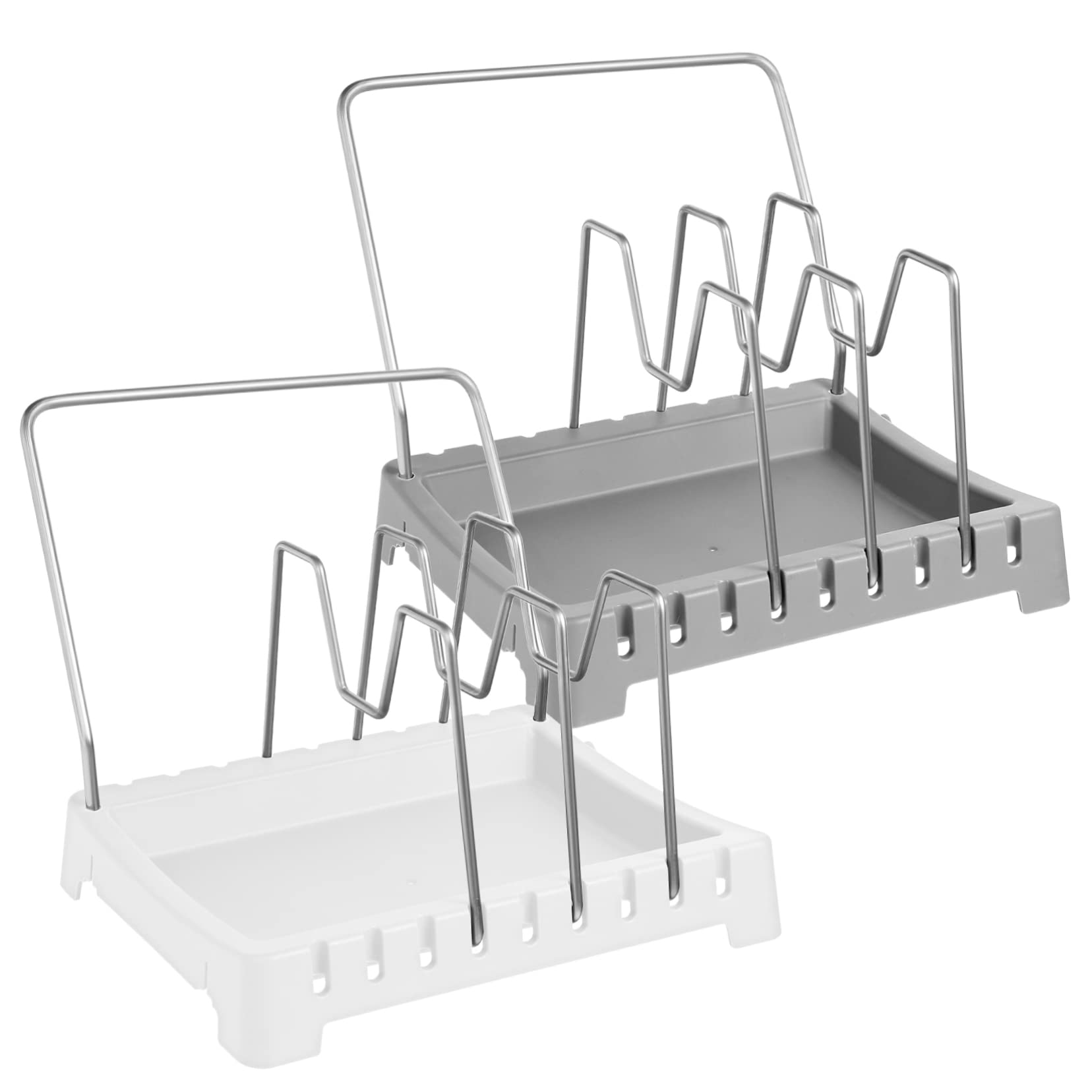TOPBATHY Porta Coperchi Pentole 2 Pezzi Abs Design a Divisori