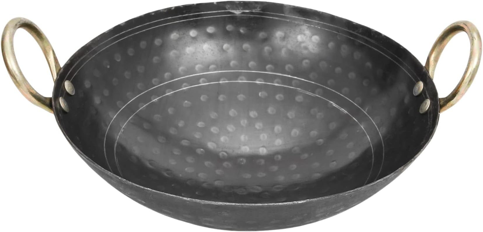 NANTHA KUMAR Traditional Iron deep Kadai,Frying kadhai for Cooking Iron