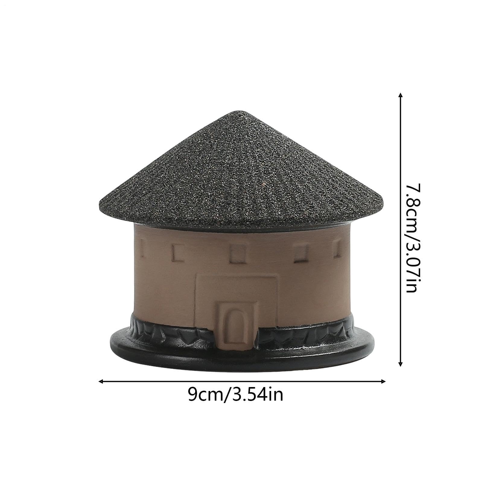 Colador de té – Casa divertida microporosa de cerámica – Pequeño colador de té suelto infusor – para el hogar, cocina, apartamento, dormitorio, restaurante, comercial, camping, picnic, viajes al aire