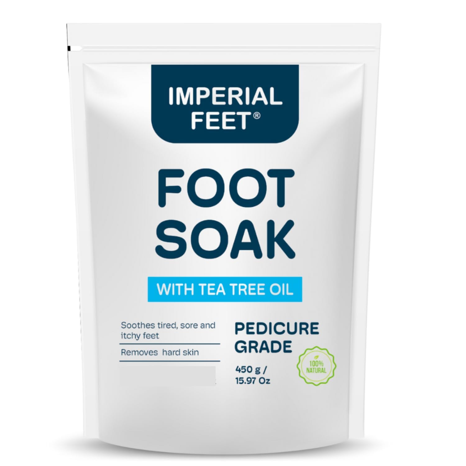 Epsom Salt Foot Soak w Tea Tree for Foot Bath (Pedicure Grade) para ...