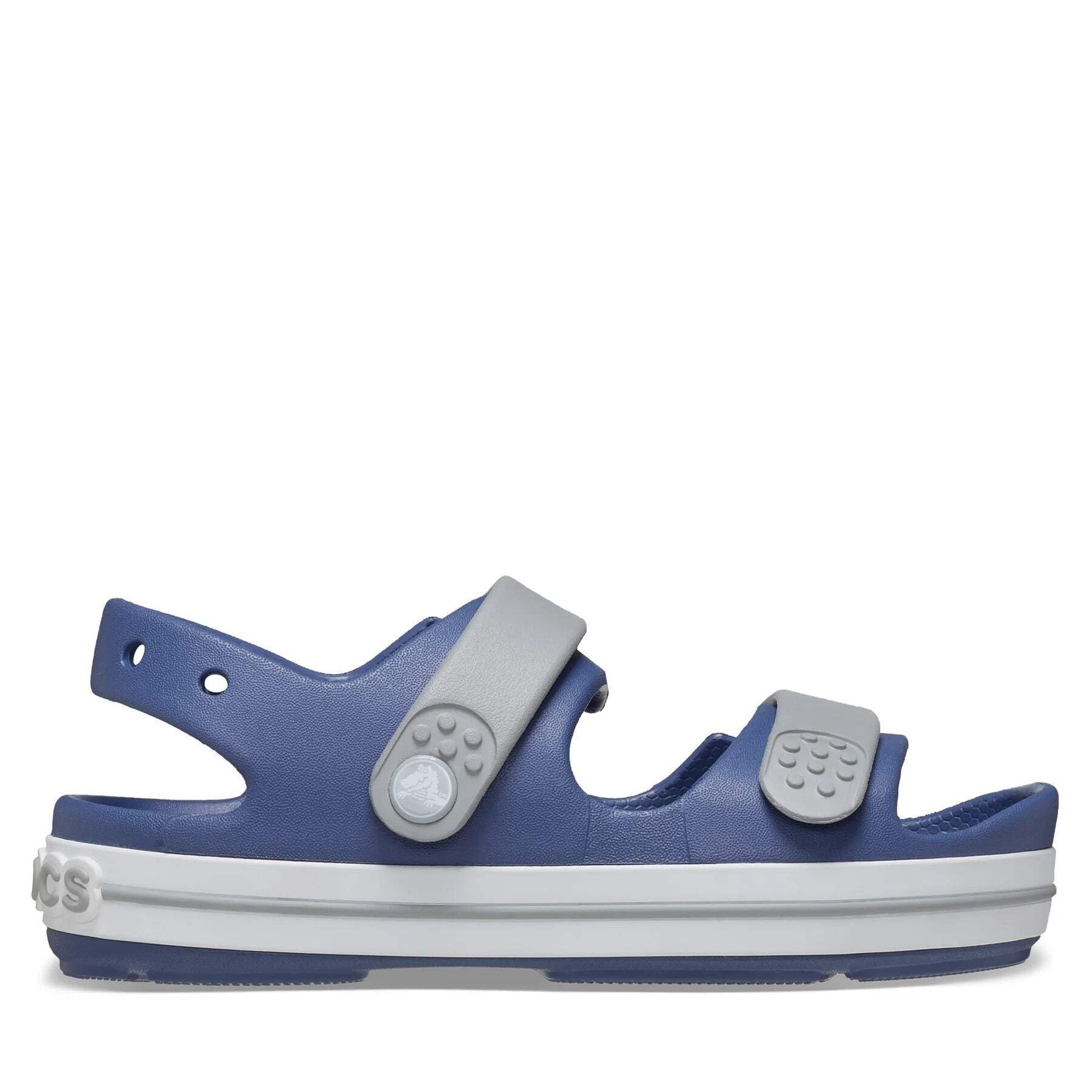 Crocs Unisex Kinder Crocband Cruiser Sandal T Sandalen, Blue Bolt/Venetian Blue, 25/26 EU