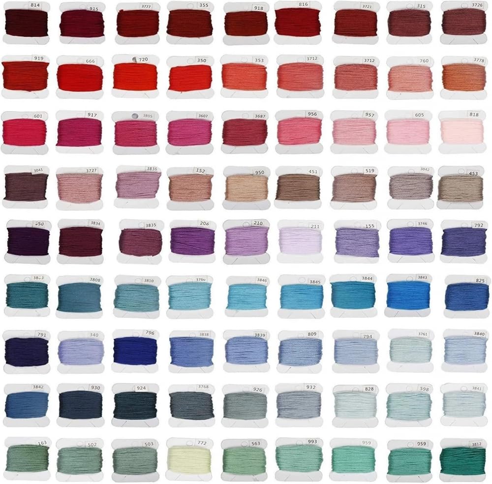 Juego de hilos de bordado de alta tenacidad, 150 colores, hilo de coser con cubos de hilo y tijeras, caja de herramientas
