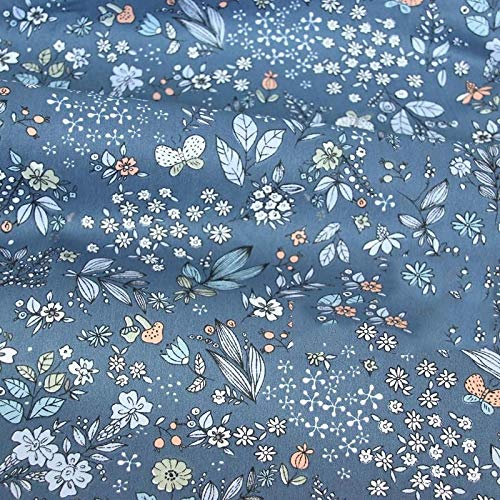 Wgd BU 1pcs De La Planta De Algodón Jacquard Tela Estampado De Tela, 100% Algodón Transpirable Telas, por Metro De Costura DIY Camiseta del Verano Vestido De La Elaboración De Telas