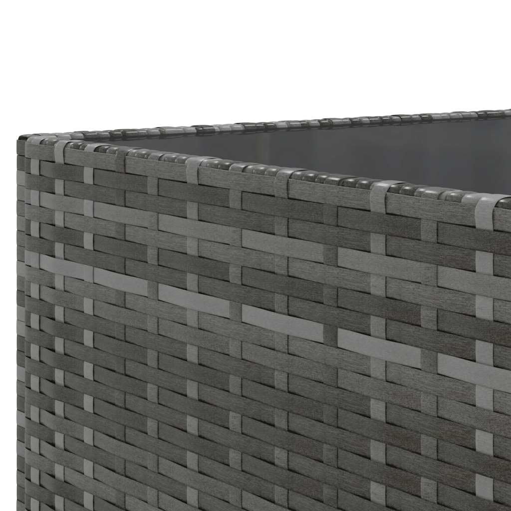 Generico Set Divani da Giardino 5 pz con Cuscini in Polyrattan Grigio,Mobili da Giardino,Set da giardino-3308010