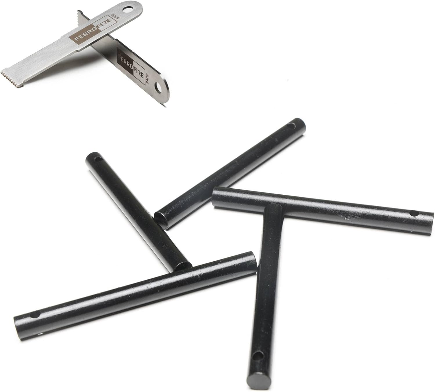 3/8" X 4'' drilled Ferro rods Flint Steel ferrocerium rods Combined with SA02 Superb Ferro Rod Striker