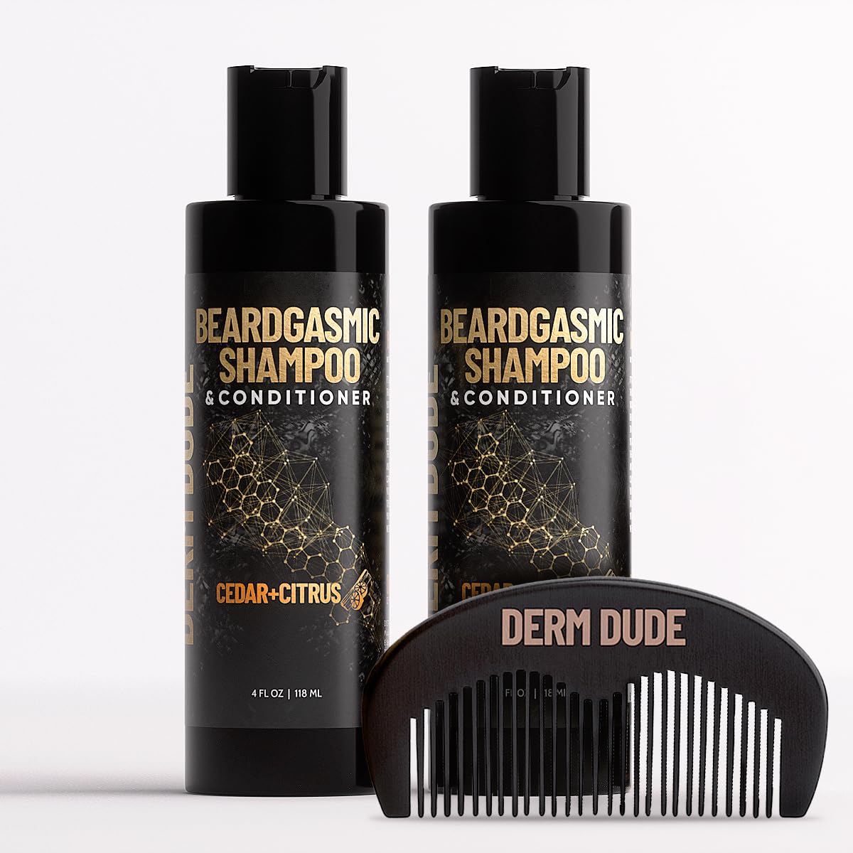 DERM DUDE BeardGasmic 2in1 Beard Shampoo and Conditioner