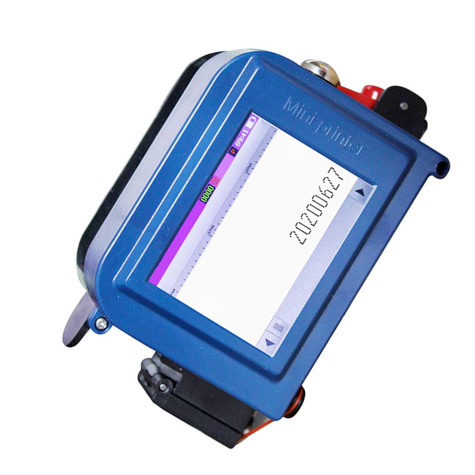Stampante a Getto D'inchiostro Portatile Touch Screen HD LED Pistola per Stampante a Getto D'inchiostro Portatile Multifunzionale con Maniglia Stampa Continua Stabile su Varie