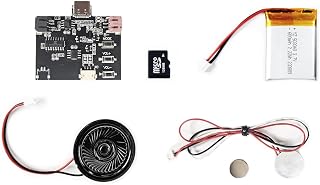 MP3 Soundmodul mit Magnetschalter, 3 Wiedergabeoptionen (Nicht Loop, Loop und Zufall), 128 MB Speicher, wiederaufladbarem Akku, DIY MP3-Player
