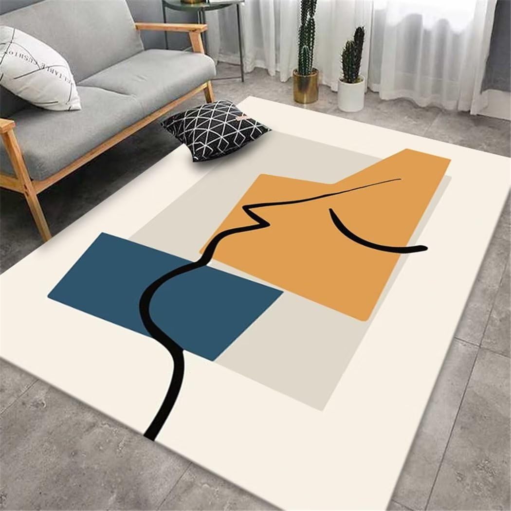 Alfombras de estudio lavables para renovar el suelo del salón moderno