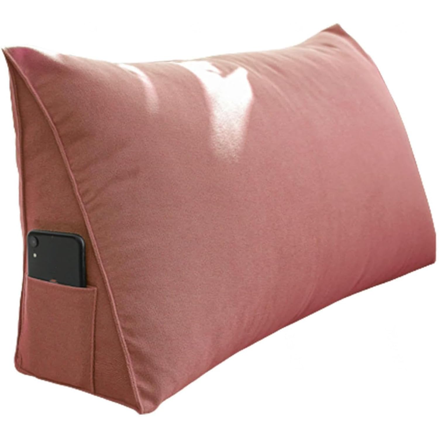 Cojín de lectura de cuña – Soporte lumbar para cama y sofá, almohada de respaldo para cabecera, cómodo cojín de cama, 90 x 35 x 20 cm, ideal para leer y relajarse