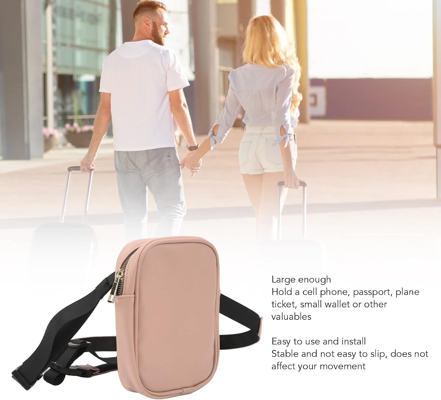 Outdoor PU Leather Thigh Harness Leg Bag, High Capacity Leg Wallet and Waist Pack for Women Motorcycling Traveling