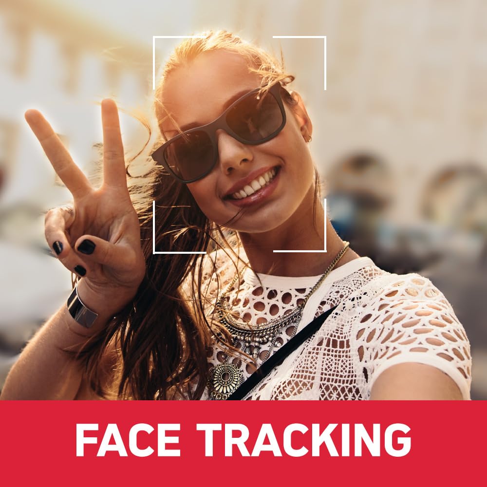 AGFA Photo Gimbal Realimove MC3X - Caméra Stabilisateur 3 Axes 4K Ultra HD, Écran Tactile Rotatif 3,5", 20 MP, Suivi de Visage, Vision Nocturne, Grand Angle 120°, Wi-FI, Autonomie 170 Min - Noir