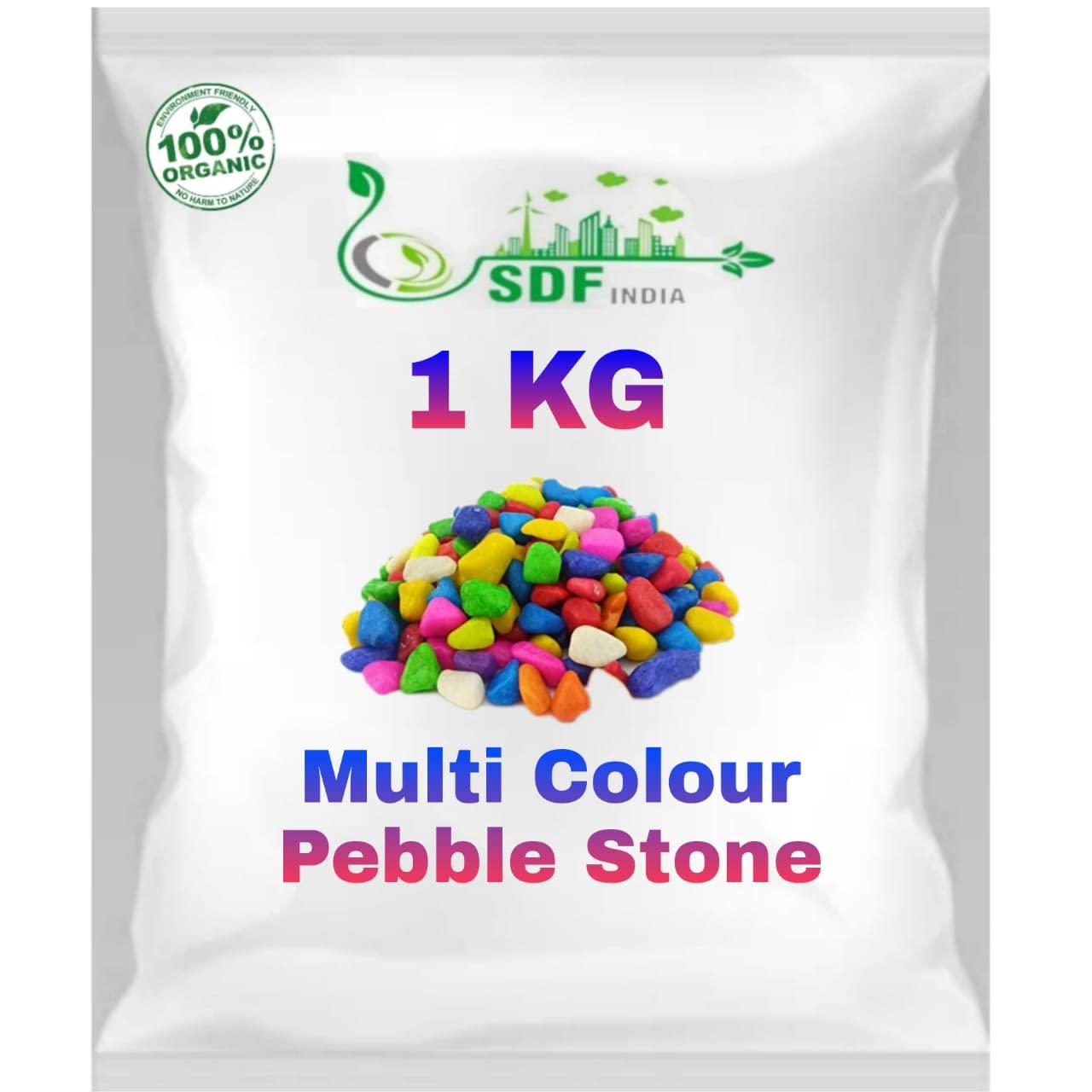 SDF INDIA Colourful Glossy Pebbles Stones | Decorative Garden Aquarium & Outdoor Decoration Multi Colour Stone (1) (B0B34K13DB) Amazon Price History, Amazon Price Tracker
