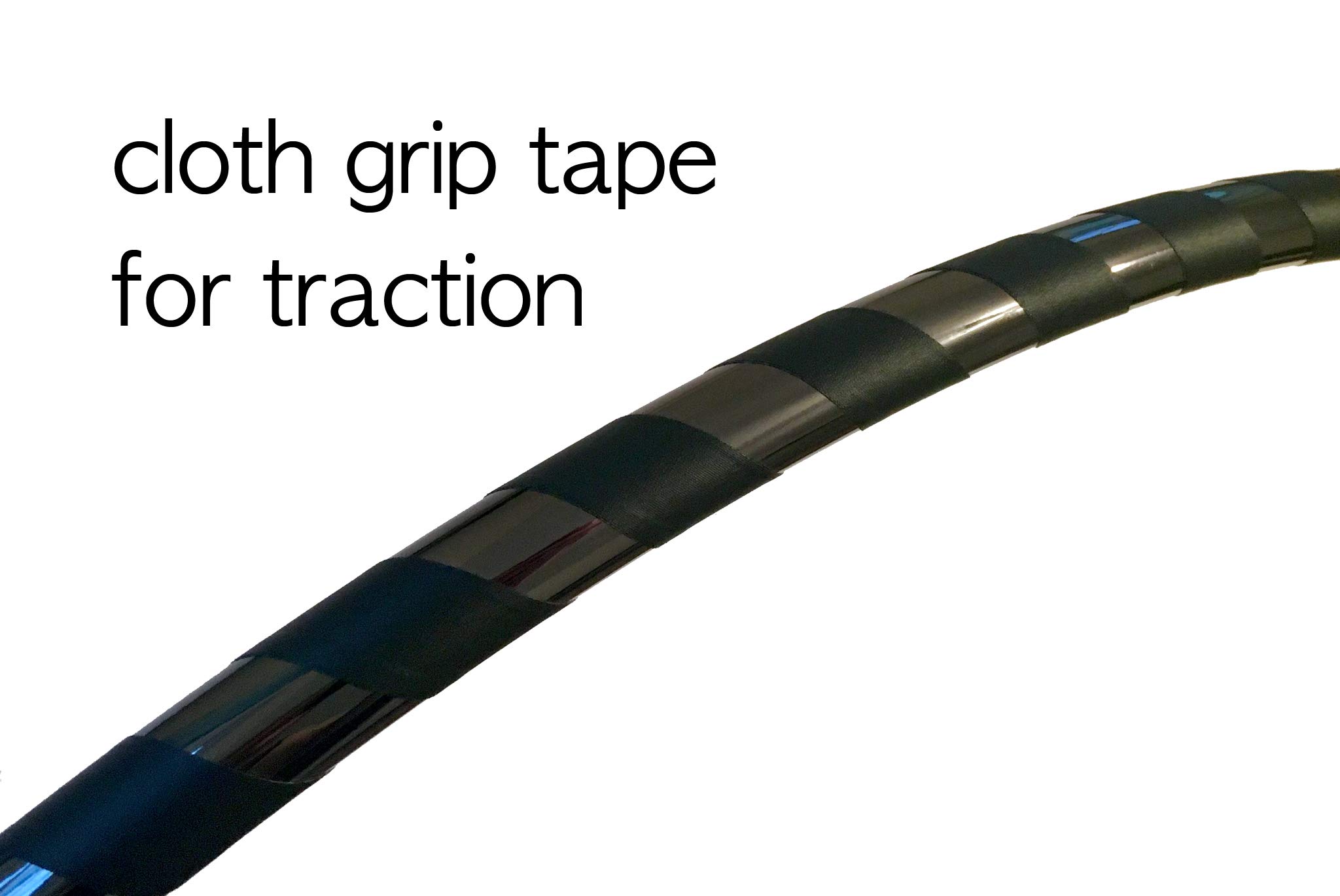 40" Black Beginner Exercise Hula Hoop for Fitness and Fun | Made for Adults | Weighs 1 Pound - Image 3