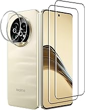 Tempered Glass for Realme 13 Pro / Pro+, 2 Pieces 3D Screen Protector + 2 Pieces Camera Film, Anti Scratch HD Transparency Film