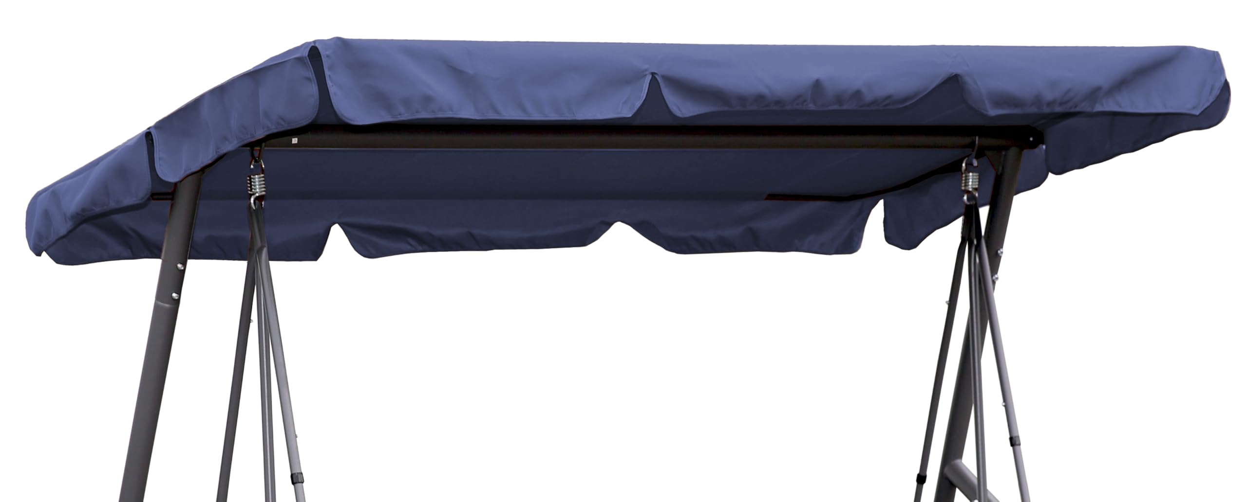 Quick Star Blue Quick-Star Replacement Roof Universal 3 Seater Swing Replacement Cover Sun Canopy Swing Roof