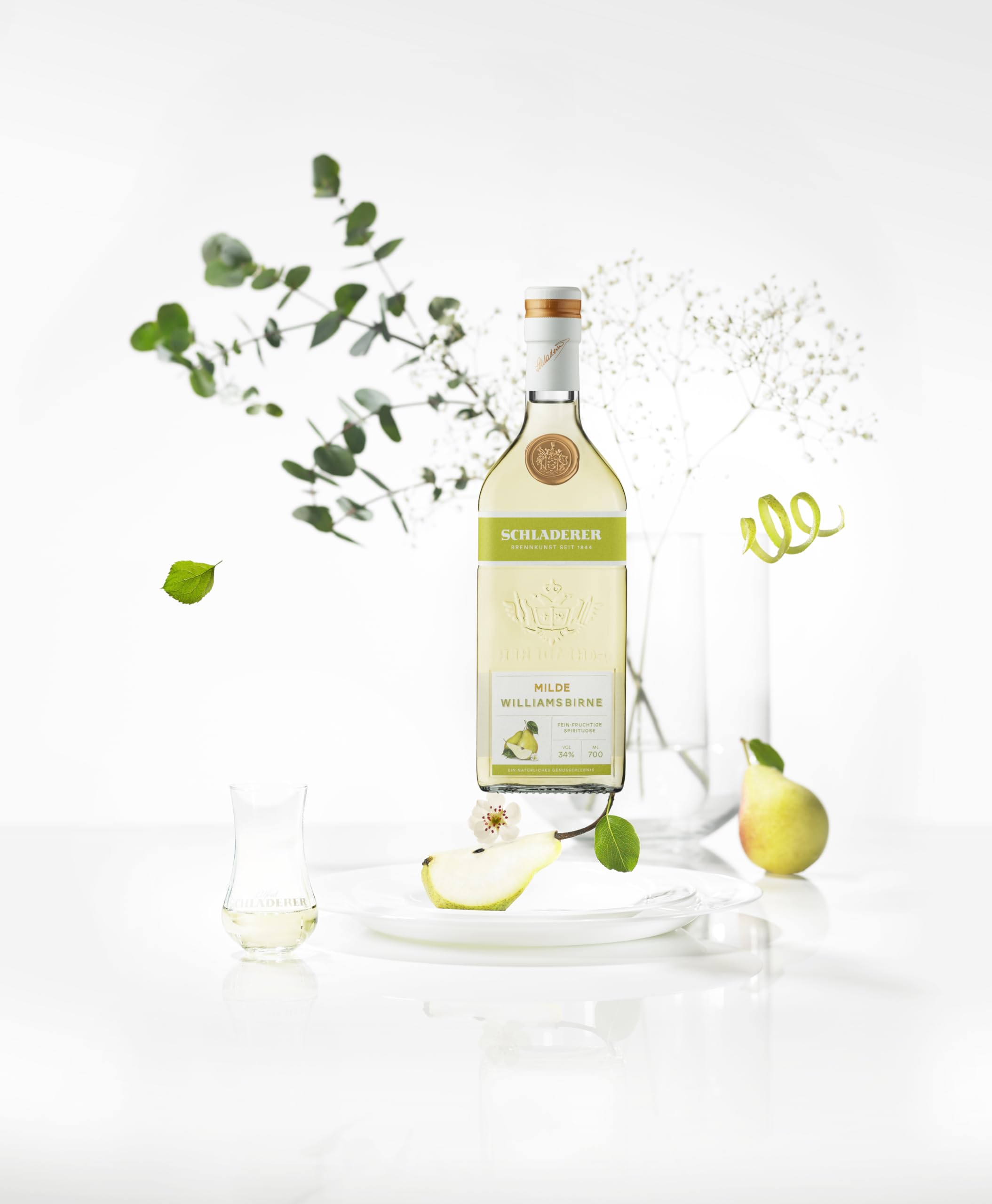 Digestif Set - Die Feinen Milden von Schladerer - Tasting-Set mit Goldaprikose, Bergapfel & Williamsbirne - Spirituose (3 x 700 ml)