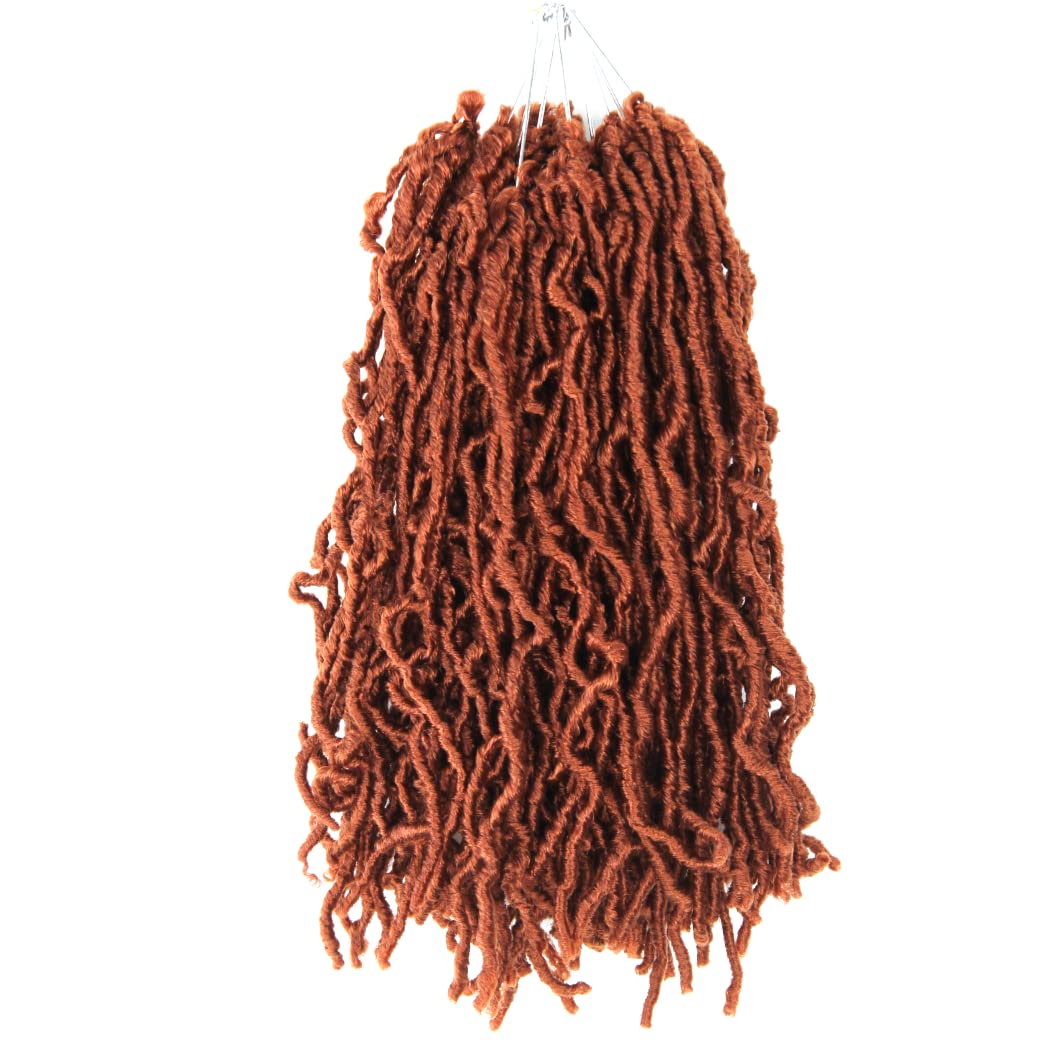12 Inch Soft Locs Crochet Hair 6 Packs Short New Faux Locs Pre-looped Natural Black Dreads Locks 1B(Natural Black)
