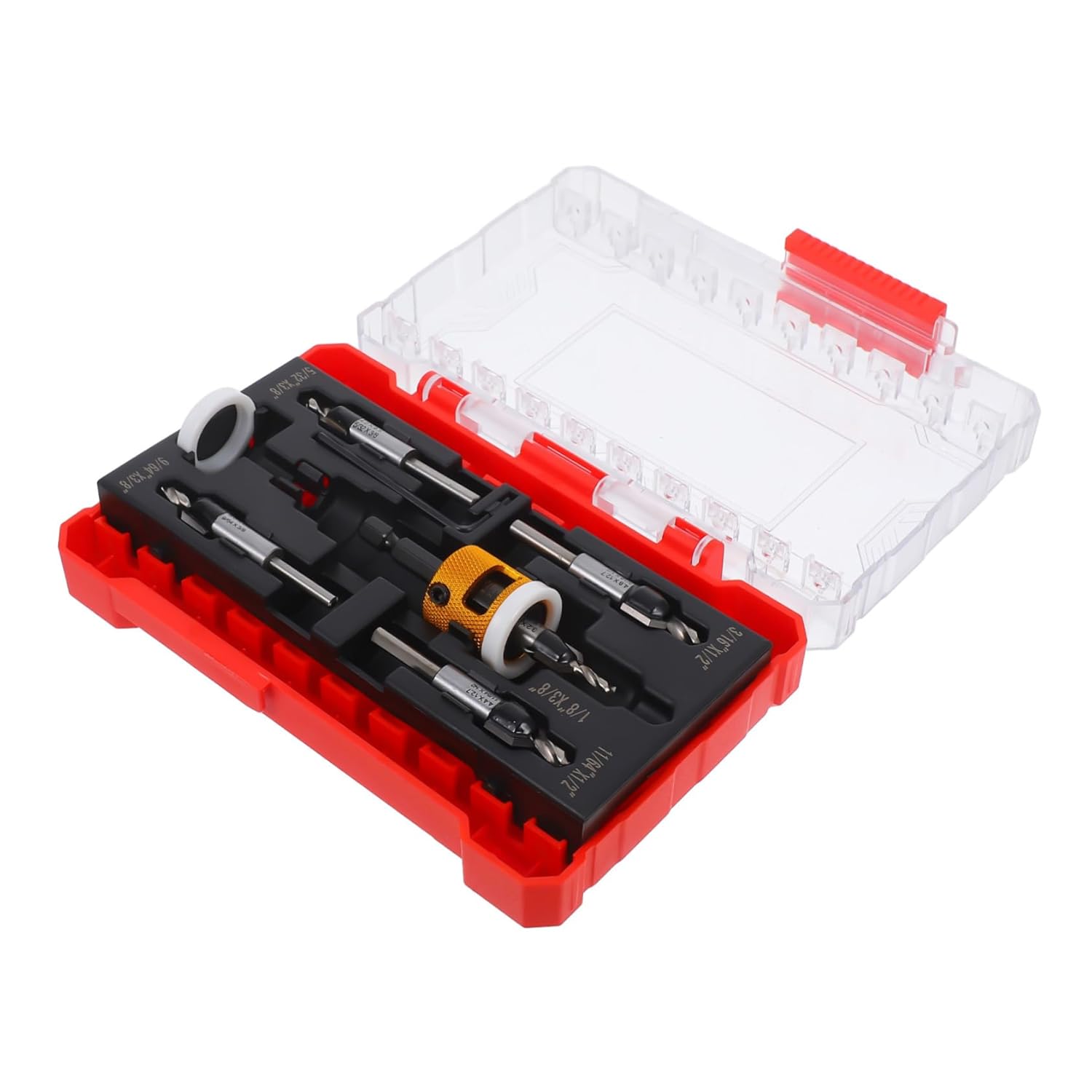 Alipis Countersink Drill Bits for Tapered Drill Bit Set Depth Stop Woodworking Tool Kit