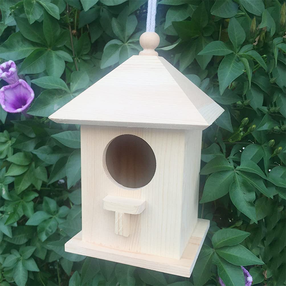 Bird Outdoor Nest Bird Nest Wood Birds Nest Birds Supplies Wood Bird Garden Nest Wood Nest for Birds