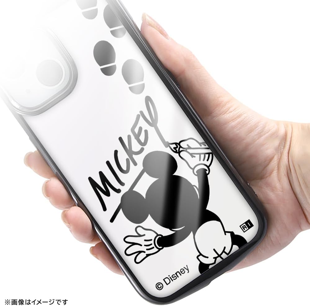 イングレム Inglem Google Pixel 8 Case Disney/TPU Soft Case METAMORU/Mickey Mouse Sign_Metallic