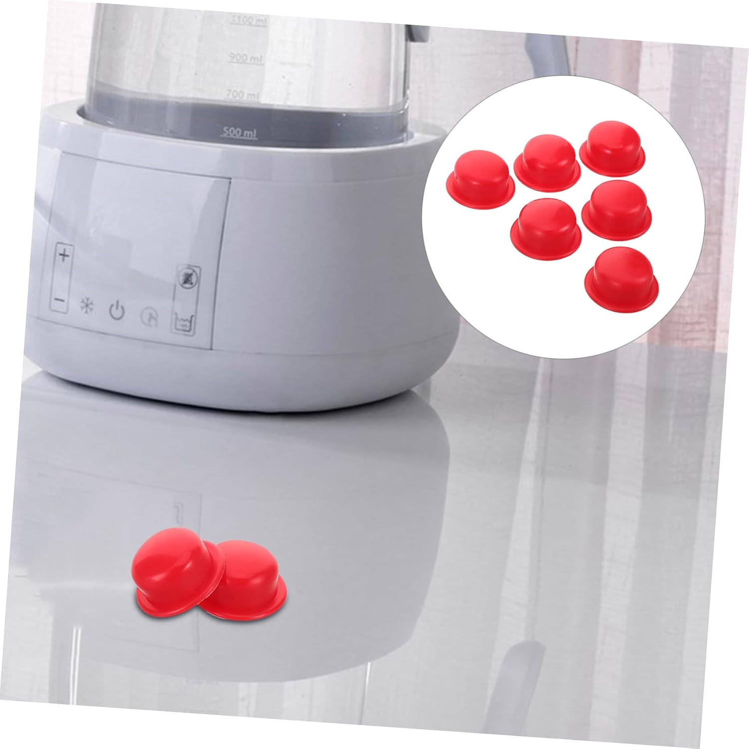 6pcs Soda Maker Seal Gasket Set, Silicone Plugs for Soda Machine