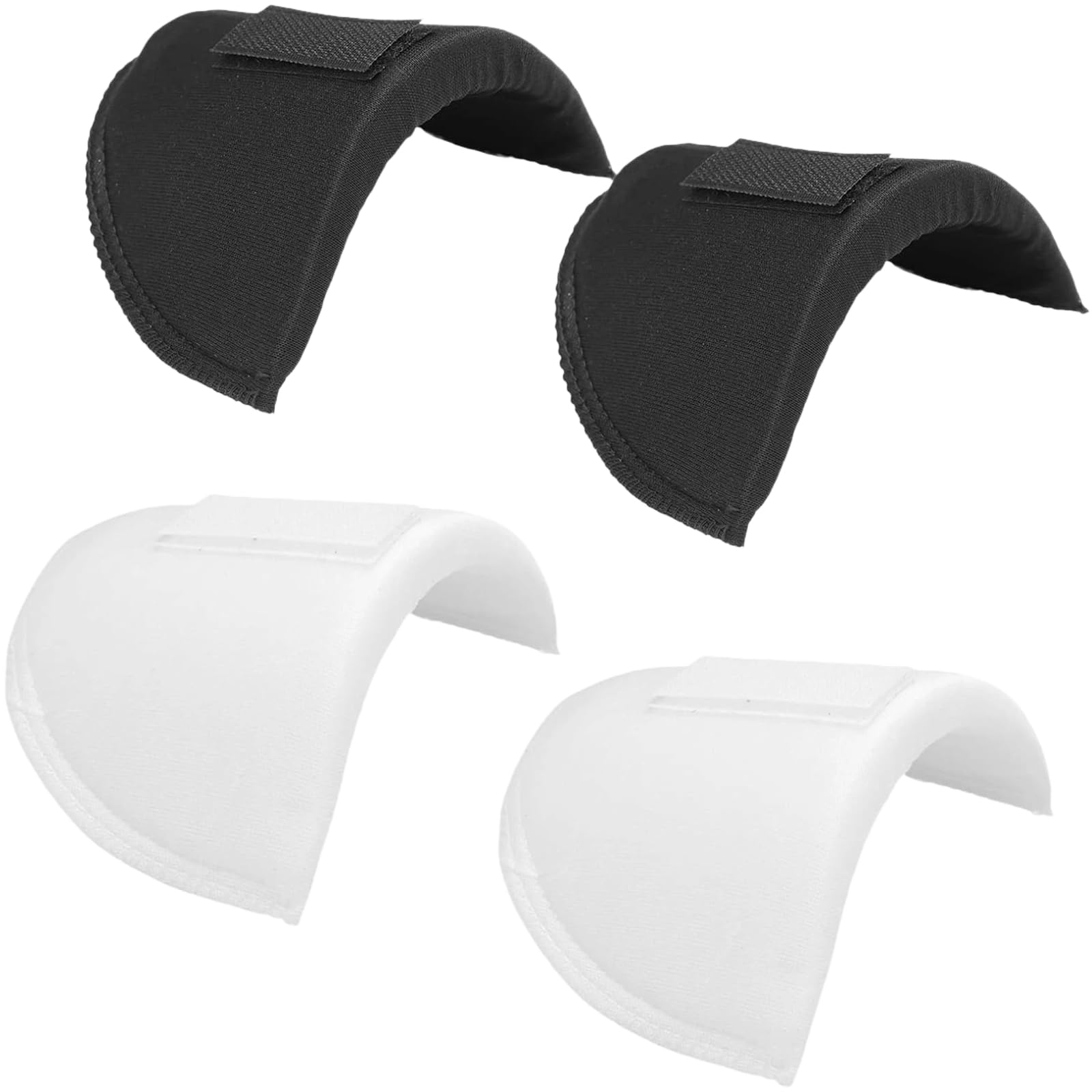 2 Pairs Shoulder Pads without Sewing, Detachable Foam Shoulder Pads, Breathable Sponge Shoulder Pads for Women Clothes Men, Enhance Outfit Shape, Blazer Coat Clothing Shirt