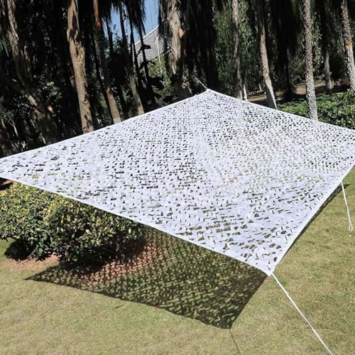 Filet de camouflage blanc pour pergola et grand auvent - 4