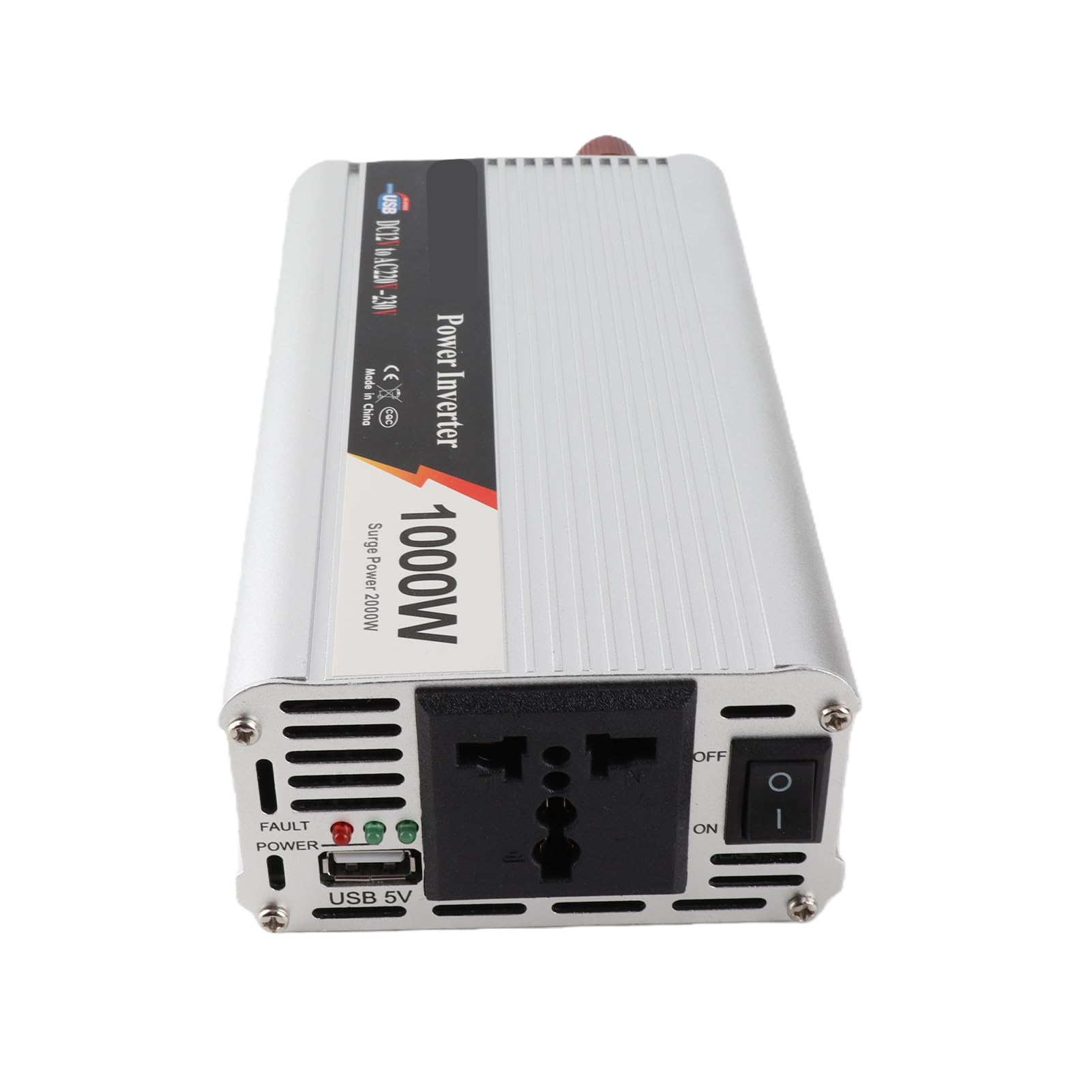 CHICIRIS Inversor de Potencia para Vehículo de 1000W con Carga Rápida USB