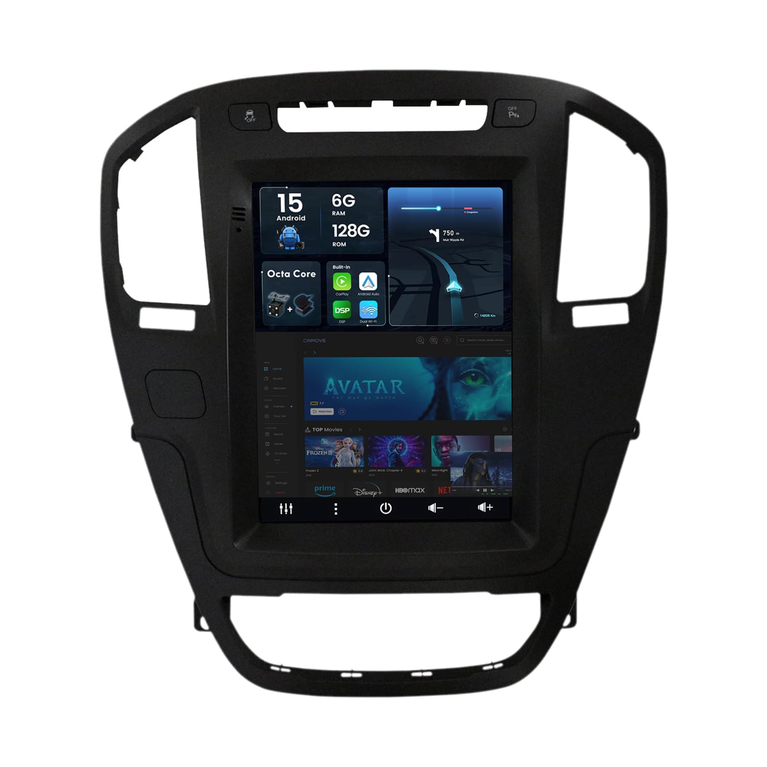 Autoradio Android 15 pour Opel Insignia 2009-2013 - Écran IPS 2 Din Bluetooth DSP