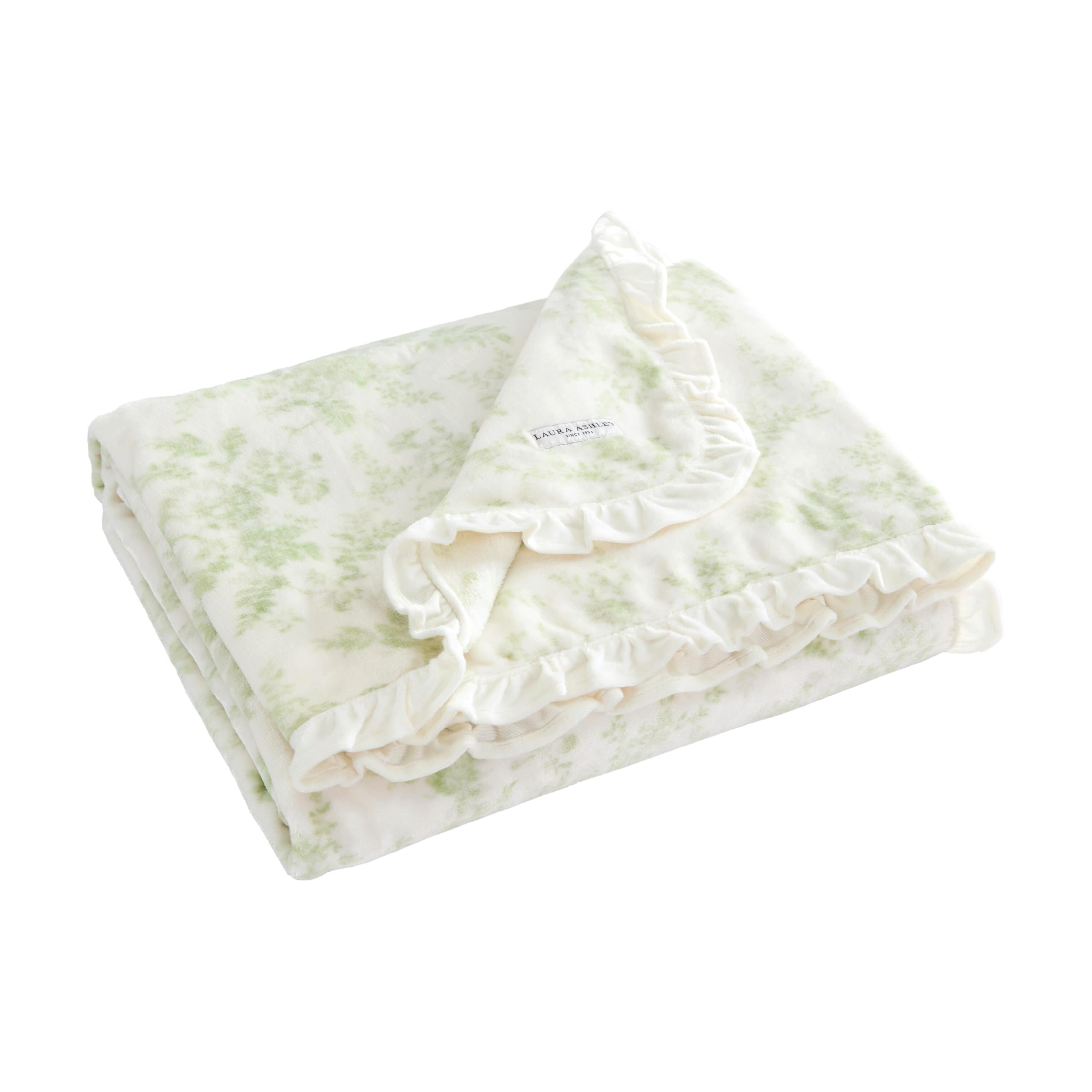 Laura Ashley - Plush Throw Blanket, 50x70, Soft and Warm with a