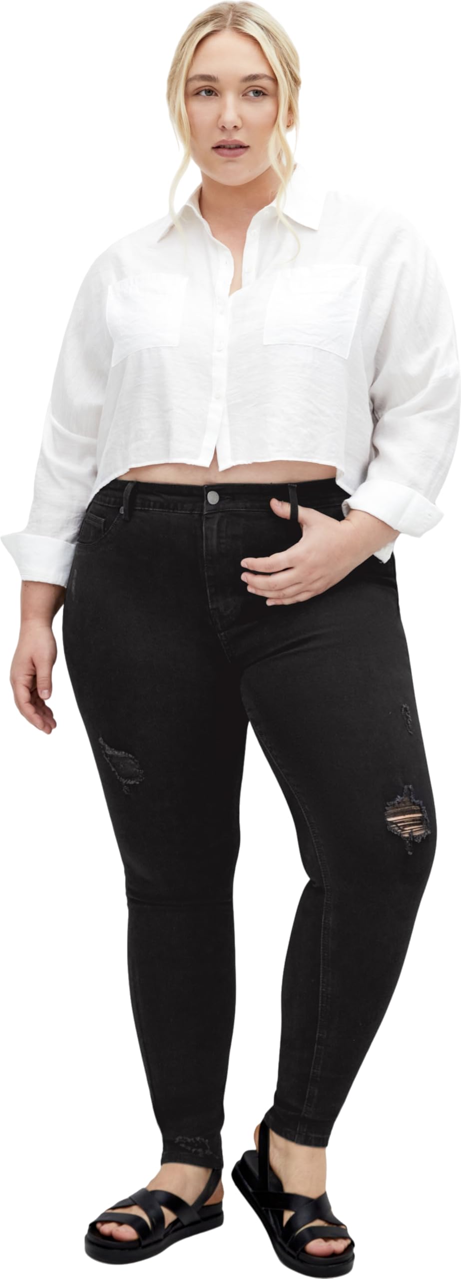 City Chic Women's Plus Size Jean-Harley Nola