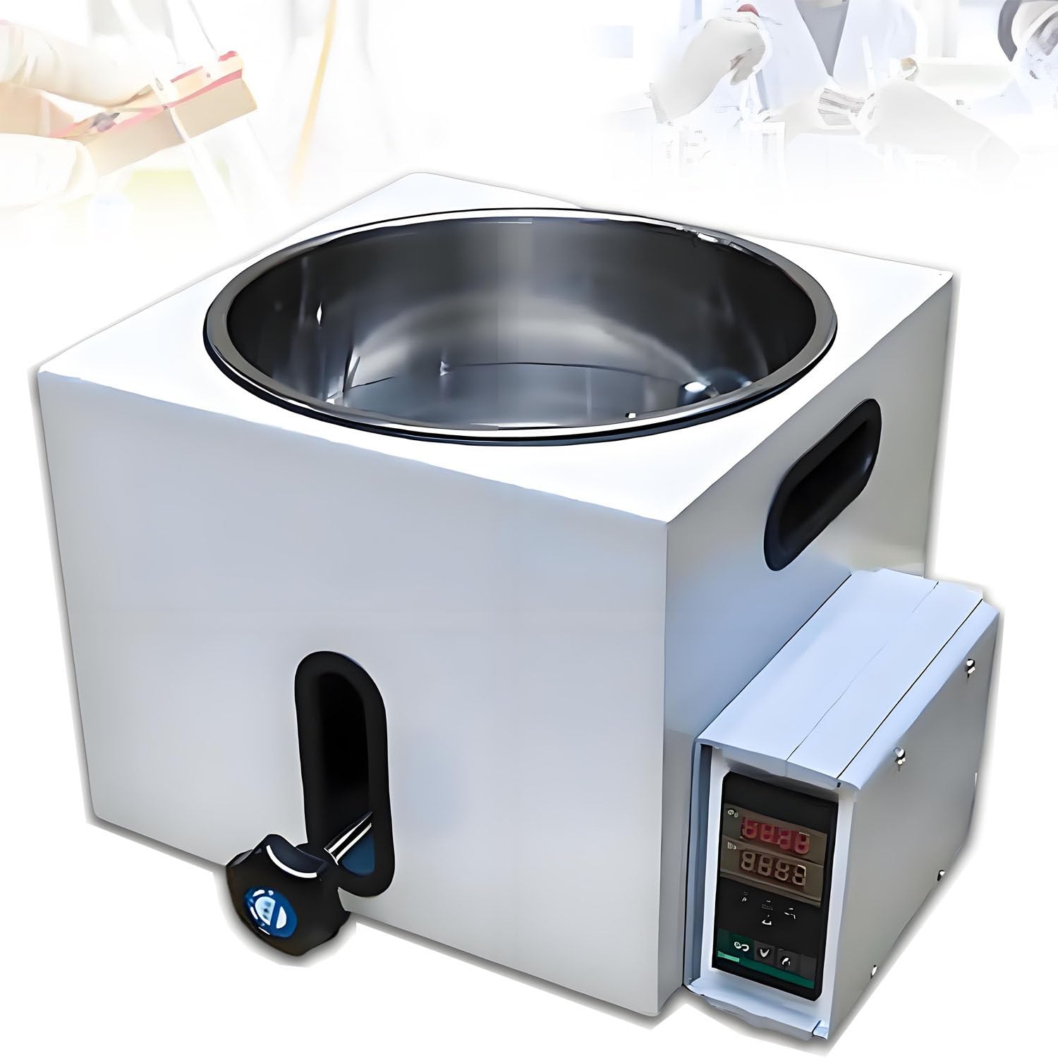 Laboröl- und Wasserbad, Thermostatheizung mit automatischem Schutz, RT 250℃, schnelle Heizung, Lift-Typ-Design für Flüssigkeitsheizung, Rühren, 5L
